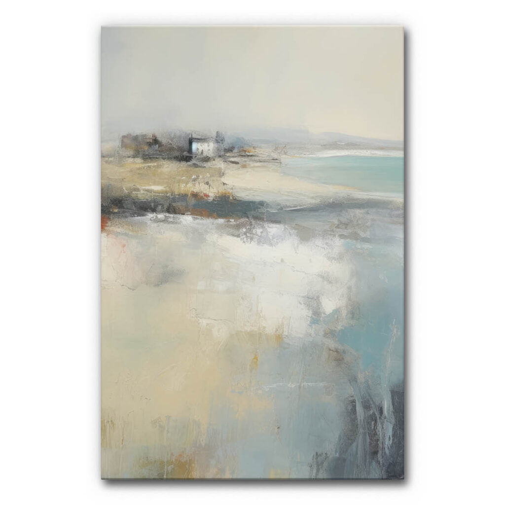 Malerei Akustikbild in Pastell mit Küstenstimmung