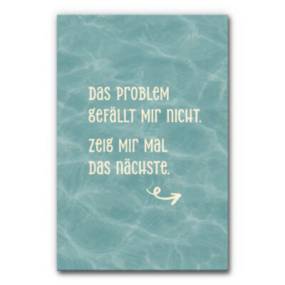 Akustikbild Das Problem gefällt mir nicht, zeig mir mal das nächste