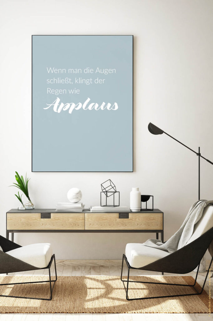 Akustikbild Wenn man die Augen schließt, klingt der Regen wie Applaus