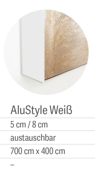 Akustikbild mit eigenem Motiv (AluStyle mit weißem Rahmen, 100x100cm) – Bild 2