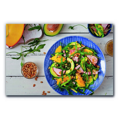 Akustikbild Mango-Salat mit Avocado