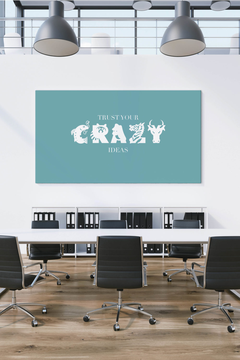 Akustikbilder mit Sprüchen - Trust your Crazy Ideas