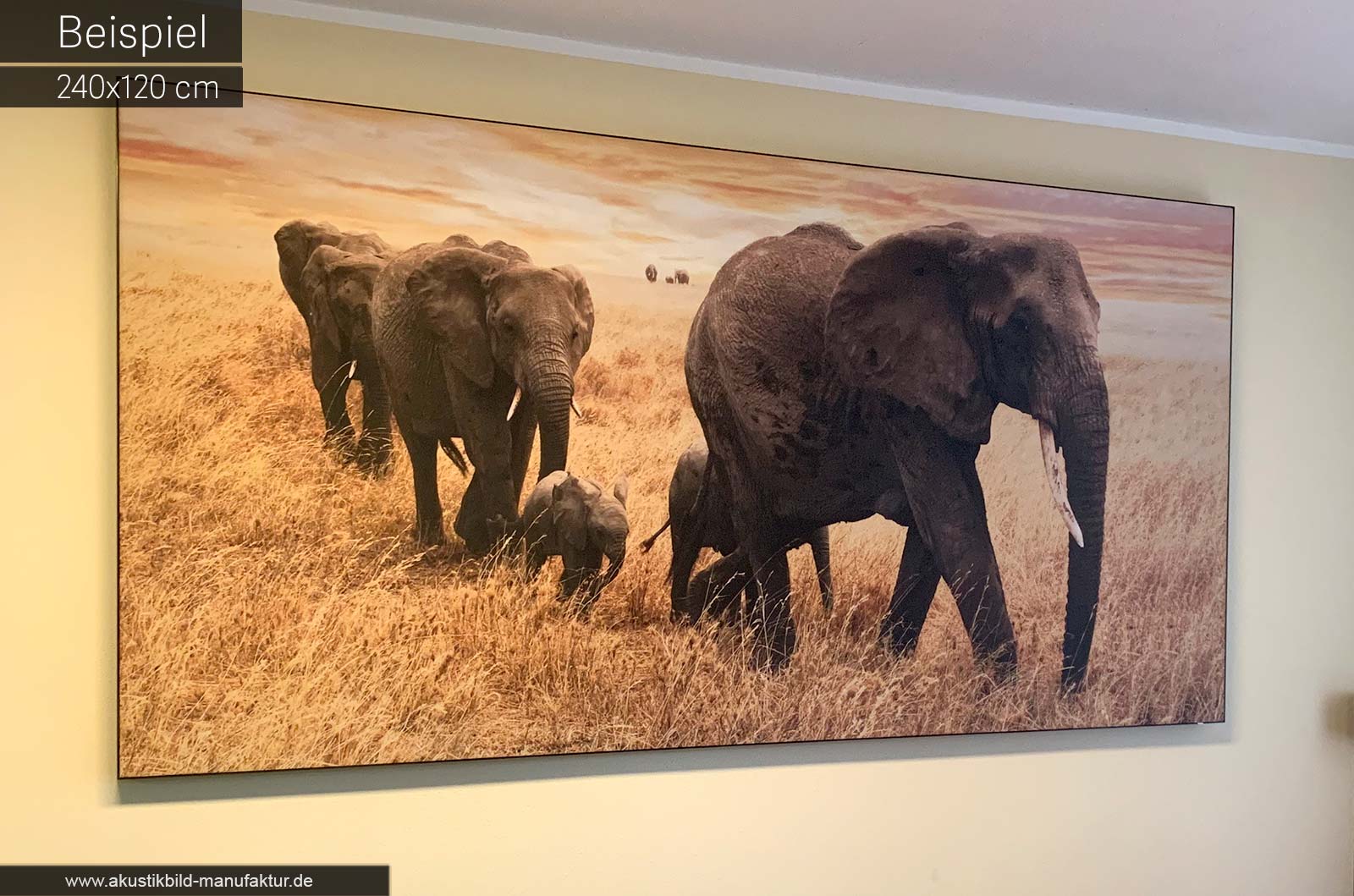 Eigene Motive Akustikbilder auf Rechnung binnen wenigen Tagen geliefert.