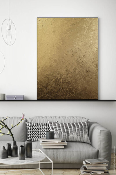 Akustikbild Abstrakt Gold II