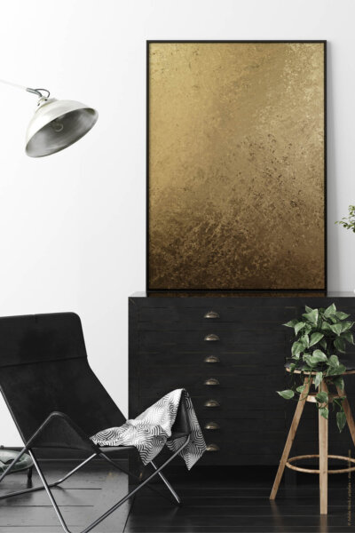 Akustikbild Abstrakt Gold II