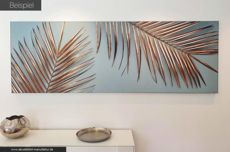 Schalldämmendes Bild über einem Sideboard