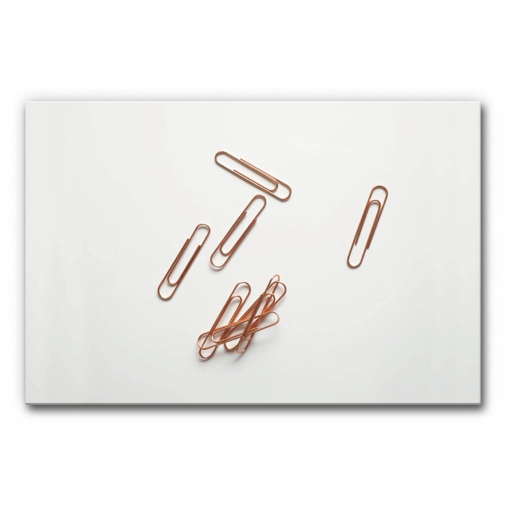 Akustikbild Büroklammer