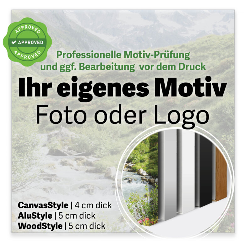 akustikbild schallabsorber aufhaengen eigenes motiv foto logo akustikpaneel quadrat