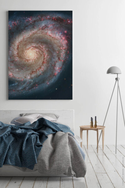 Akustikbild Spiralgalaxie