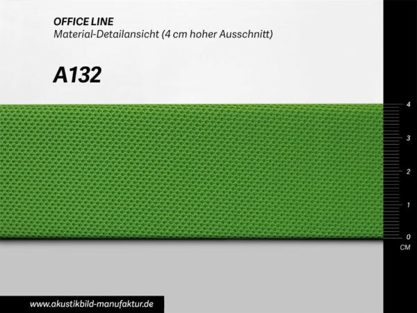 Farbwerte Akustikbilder Schallabsorber Office Line Grasgrün (Nr A-132) für runde Absorber, Deckensegel oder Akustikbilder