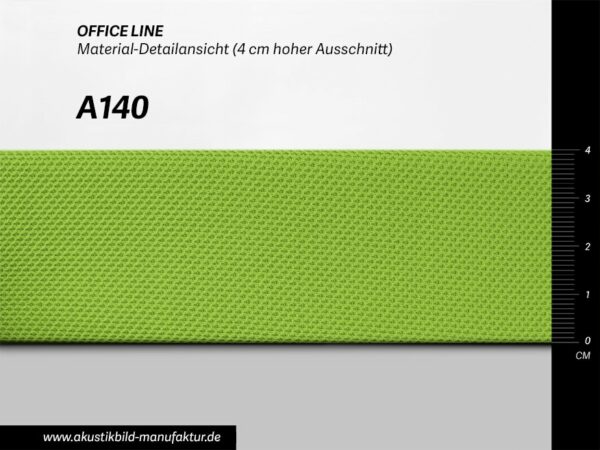 Farbwerte Akustikbilder Schallabsorber Office Line Maigrün (Nr A-140) für runde Absorber, Deckensegel oder Akustikbilder