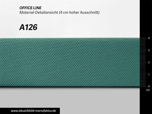 Farbwerte Akustikbilder Schallabsorber Office Line Türkis Dunkel (Nr A-126) für runde Absorber, Deckensegel oder Akustikbilder