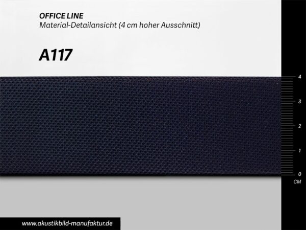 Farbwerte Akustikbilder Schallabsorber Office Line Nachtblau (Nr A-117) für runde Absorber Decke, Deckensegel oder Akustikbilder