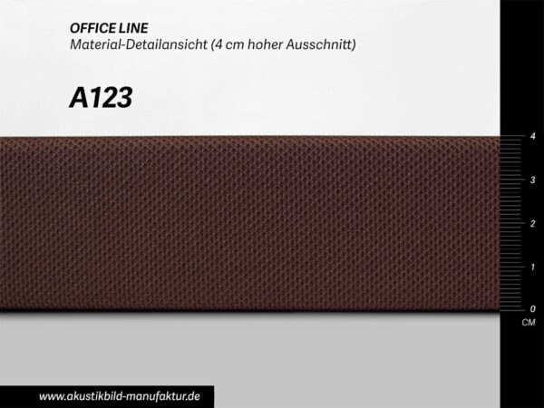 Farbwerte Akustikbilder Schallabsorber Office Line Brombeerbraun (Nr A-123) für runde Absorber Decke, Deckensegel oder Akustikbilder