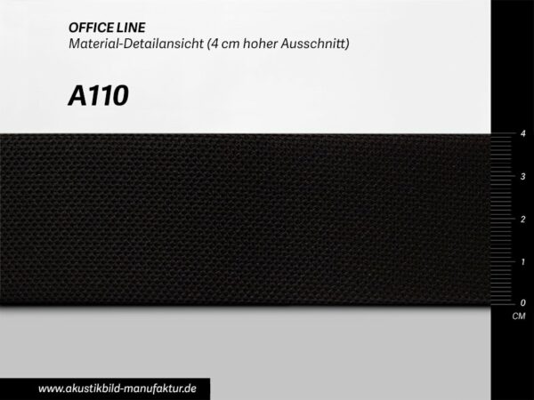 Farbwerte Akustikbilder Schallabsorber Office Line Schwarz (Nr A-110) für runde Absorber Decke, Deckensegel oder Akustikbilder