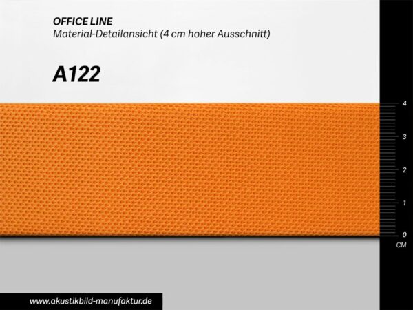 Farbwerte Akustikbilder Schallabsorber Office Line Orange (Nr A-122) für runde Absorber, Deckensegel oder Akustikbilder