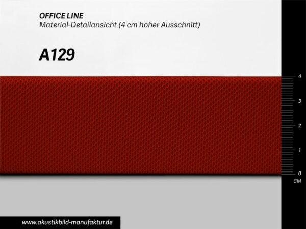 Farbwerte Akustikbilder Schallabsorber Office Line Karminrot (Nr A-129) für runde Absorber Decke, Deckensegel oder Akustikbilder
