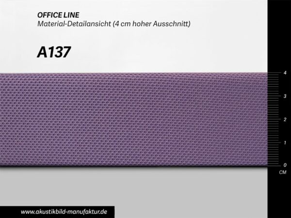 Farbwerte Akustikbilder Schallabsorber Office Line Violett (Nr A-137)
