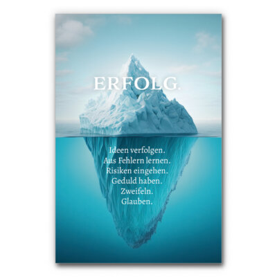 Akustikbild Motivation : Eisberg des Erfolgs