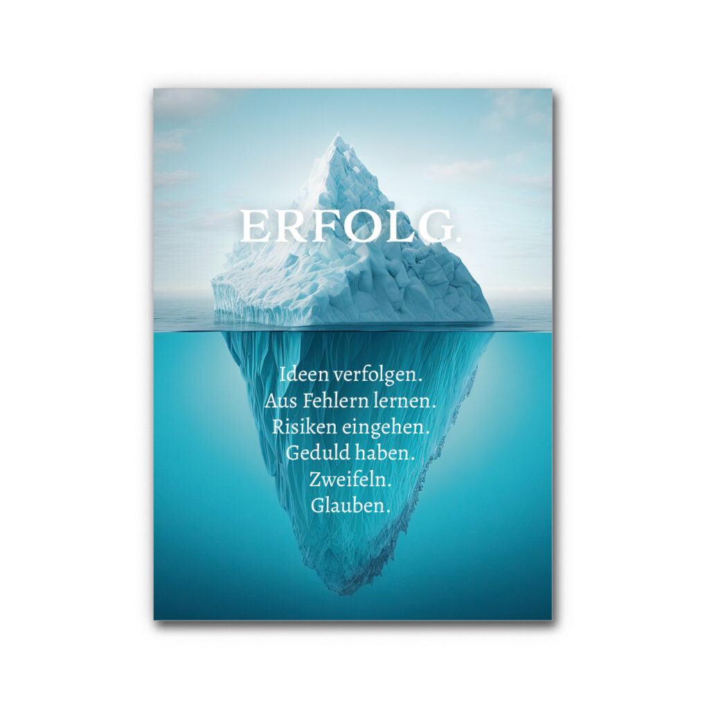 Akustikbild Eisberg des Erfolgs