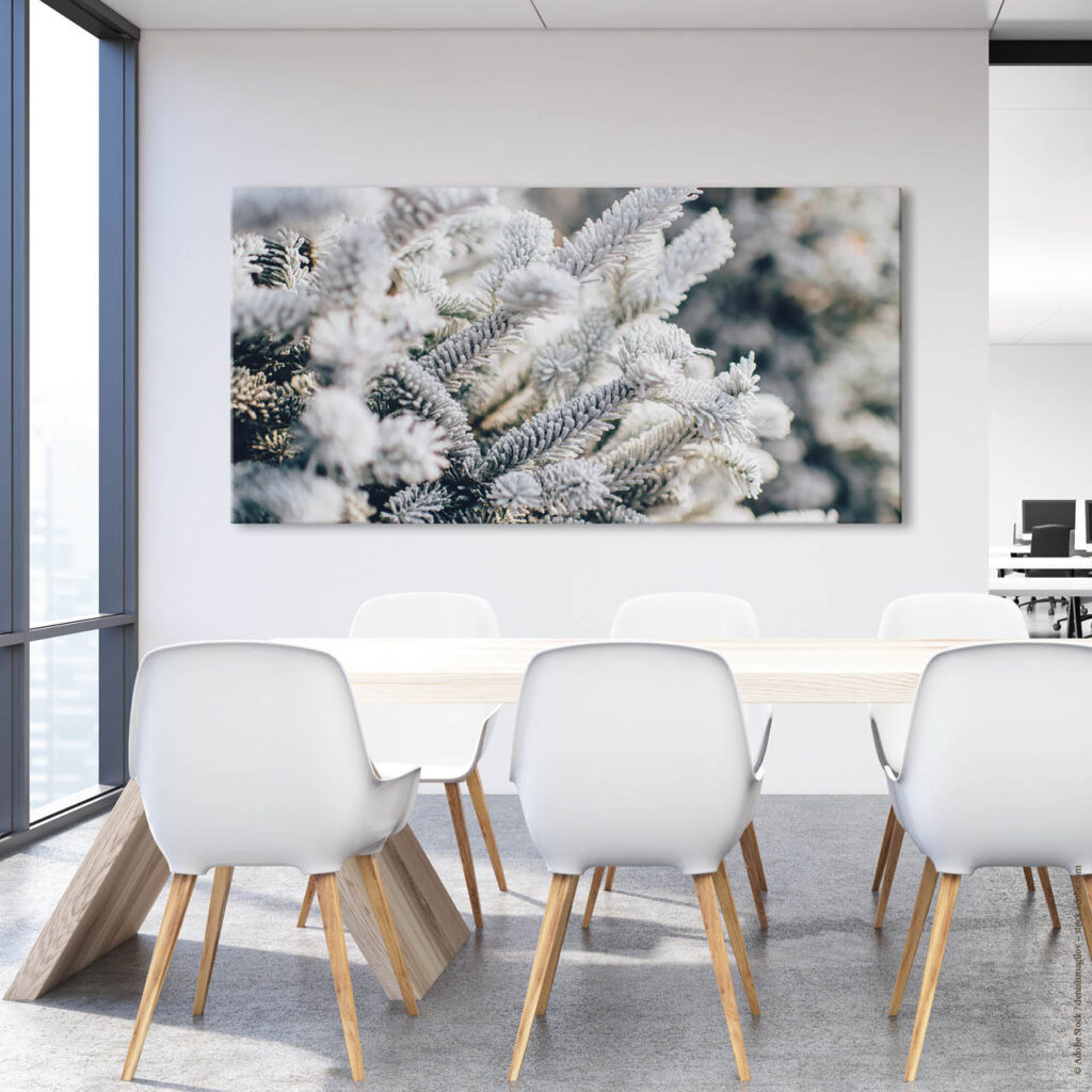 Akustikbild Tanne im Schnee