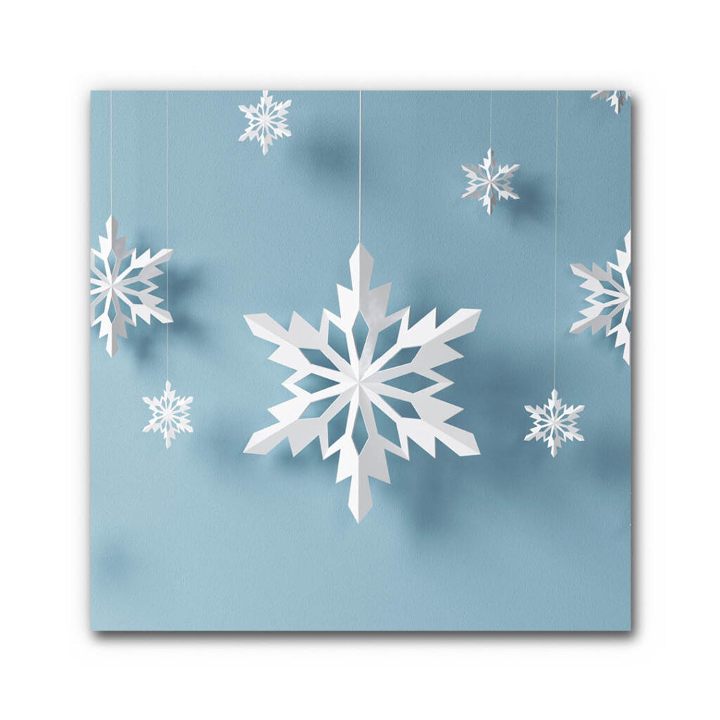 Akustikbild Weihnachtssterne Blau