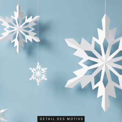 Akustikbild Weihnachtssterne Blau