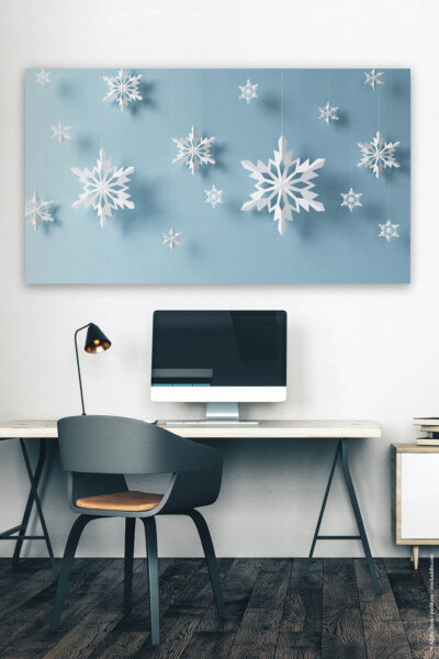 Akustikbild Weihnachtssterne Blau