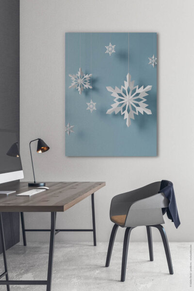 Akustikbild Weihnachtssterne Blau
