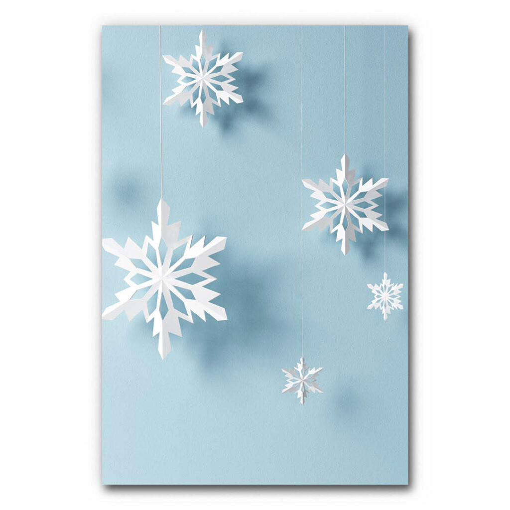 Akustikbild Weihnachtssterne Blau