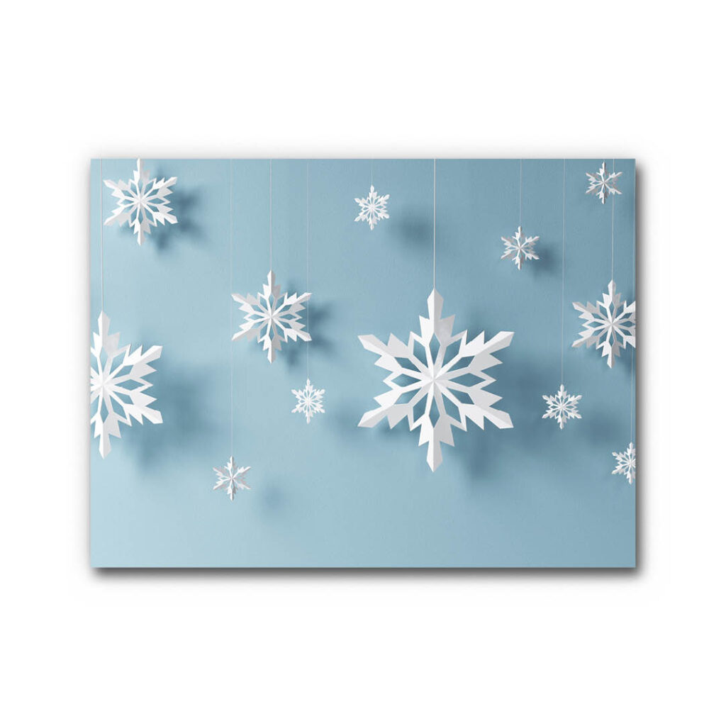 Akustikbild Weihnachtssterne Blau