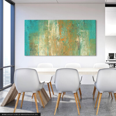 Akustikbild Turquoise and Ocher