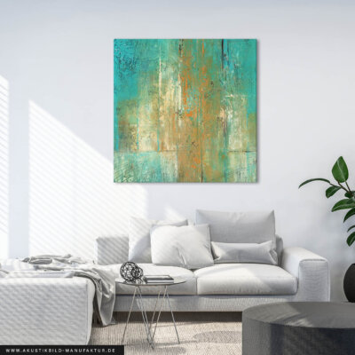 Akustikbild Turquoise and Ocher