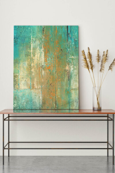 Akustikbild Turquoise and Ocher
