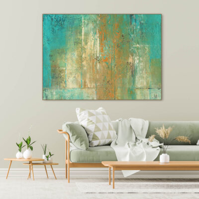 Akustikbild Turquoise and Ocher