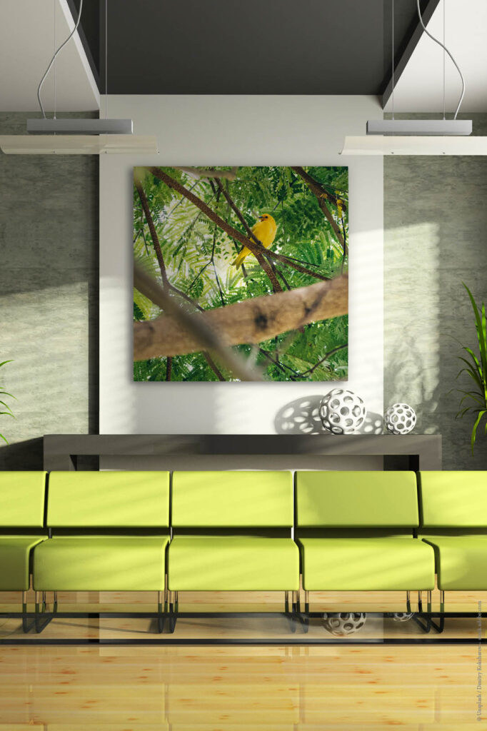 Akustikbild Gelber Vogel im Paradies