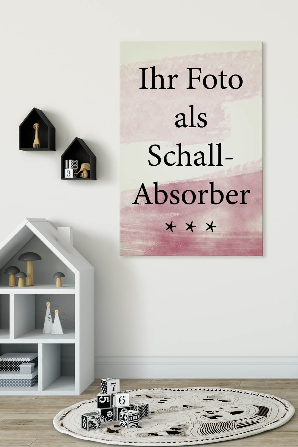 Wandbilder mit eigenem Foto für die Akustik im Kinderzimmer