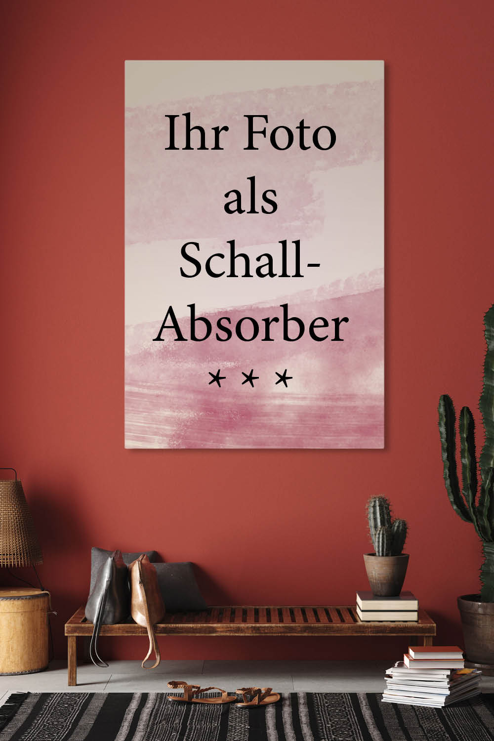 Wandbilder mit eigenem Foto als Akustikbilder im Flur