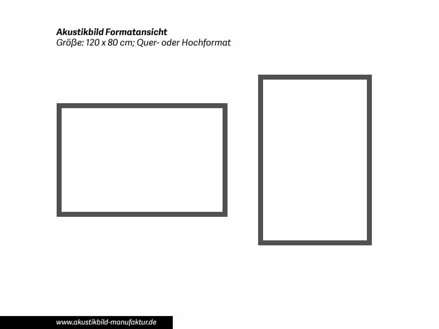 Einfarbiges Akustikbild MetallicLine