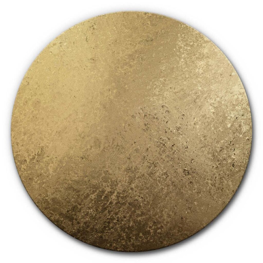 Schallabsorber Kreis Gold 2 in der Gesamtansicht