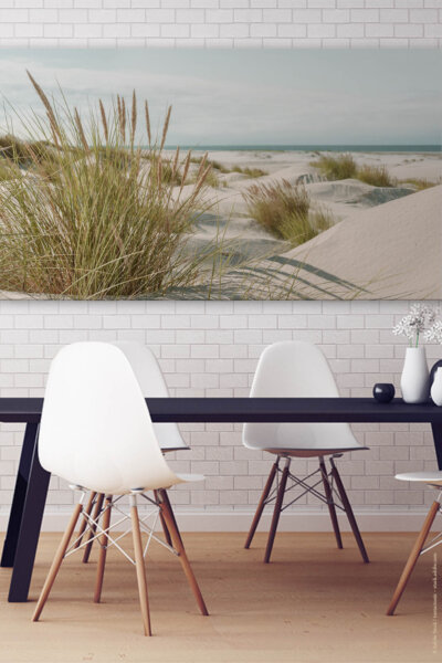 Akustikbild mit Strandmotiv zur Verringerung des Halls in Räumen