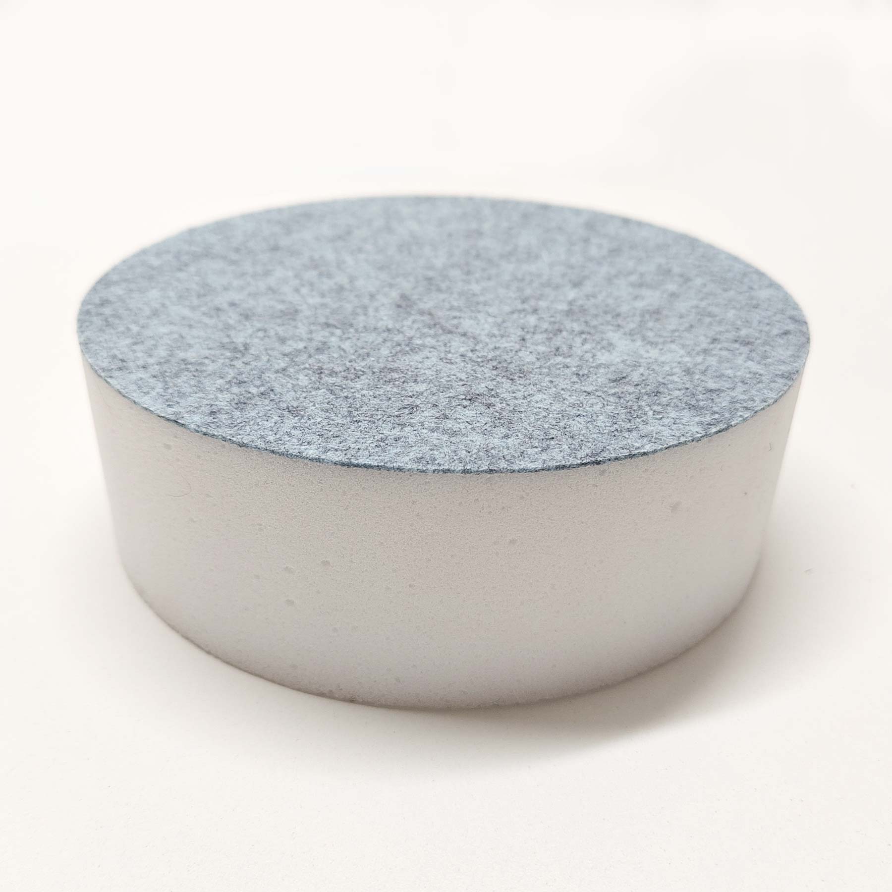 Absorberkreis mit Textil-Kaschierung (Bsp. in Hellblau)