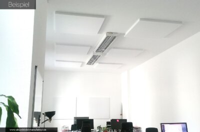Quadratische Absorberplatten ohne Bezug