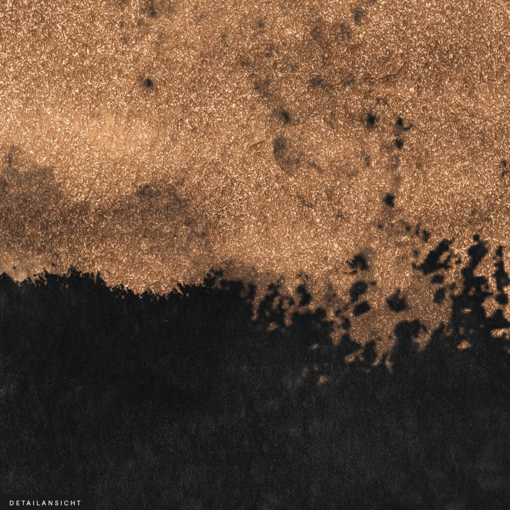 Akustikbild Black & Copper Painting