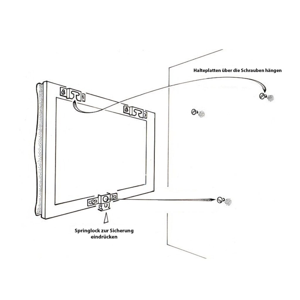 Diebstahlsicherung / 3-Punkt für schräge Wände
