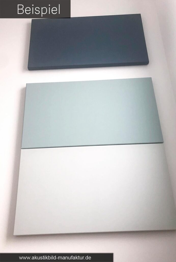 Beispiele für bunte (einfarbige) Akustikbilder