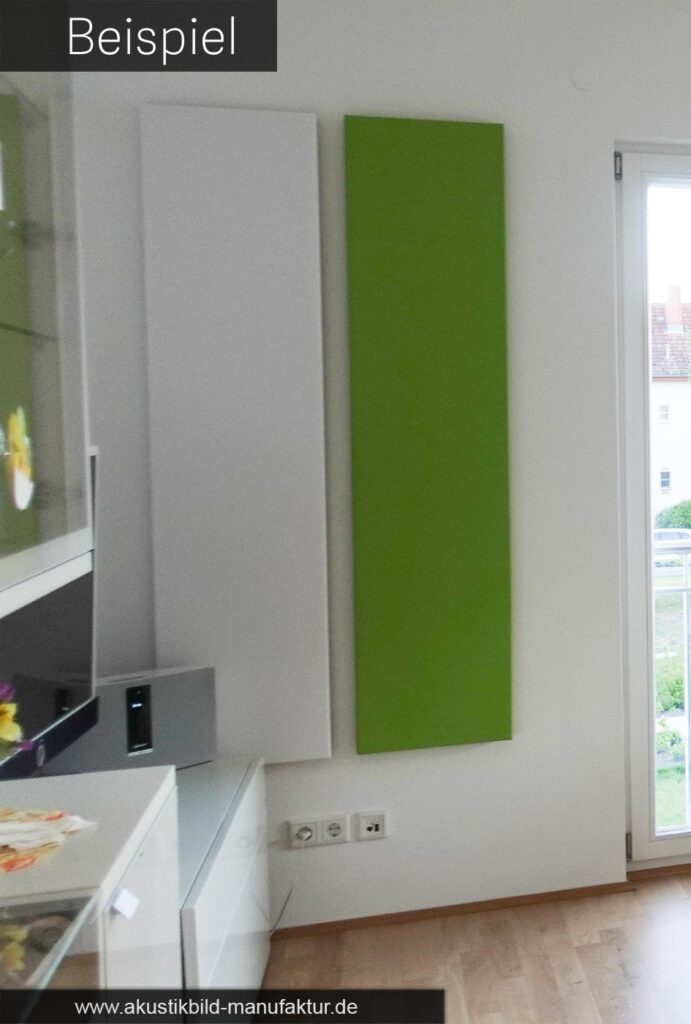 Beispiele für bunte (einfarbige) Akustikbilder