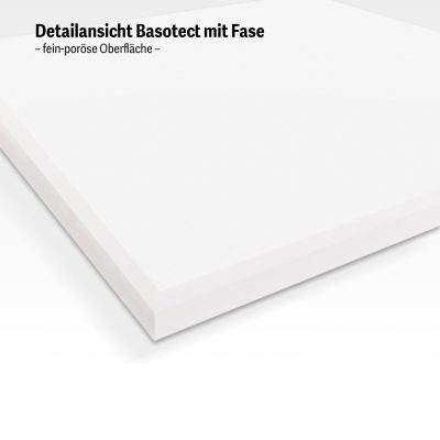 Basotect-Platte mit gefaster Kante (Fase)