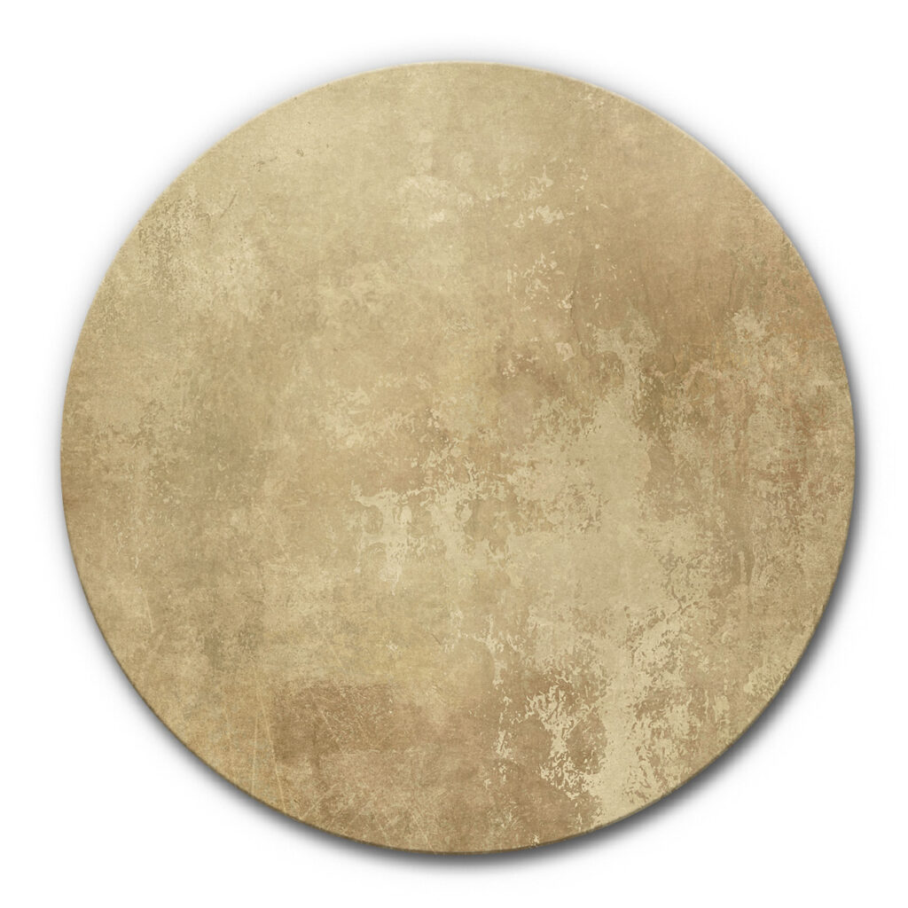 Rundes Akustikbild Abstrakt Gold