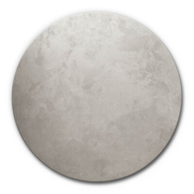 Rundes Akustikbild Abstrakt Warm Silver II